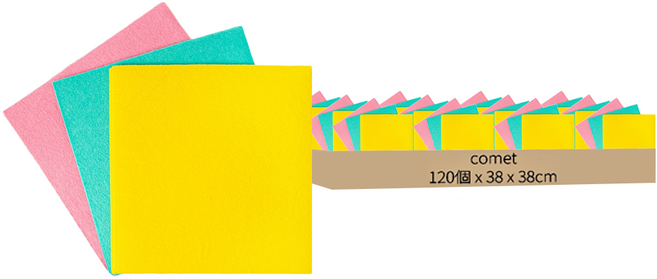 comet 不織布抹布, 120條