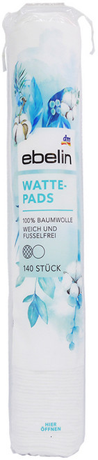 dm ebelin WATTEPADS 缷妝棉, 140片, 1組