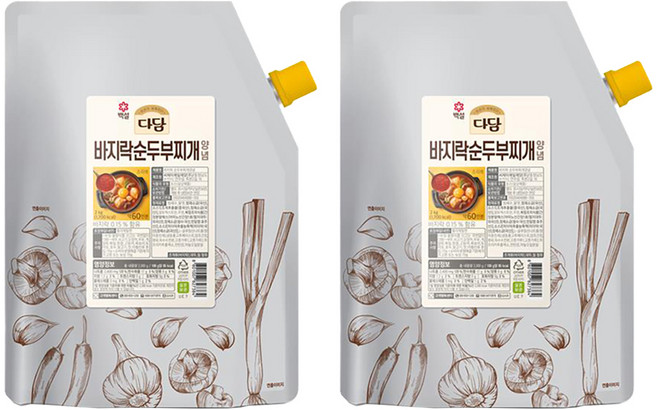 다담 바지락 순두부 찌개 양념, 2kg, 2개