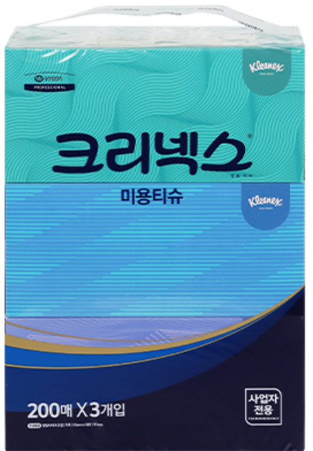 크리넥스 미용티슈 콤비 2겹, 200매, 3개