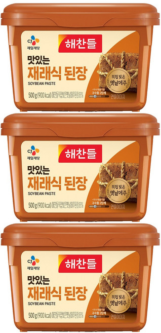 CJ Haechandle 好餐得 傳統大醬, 500g, 3個