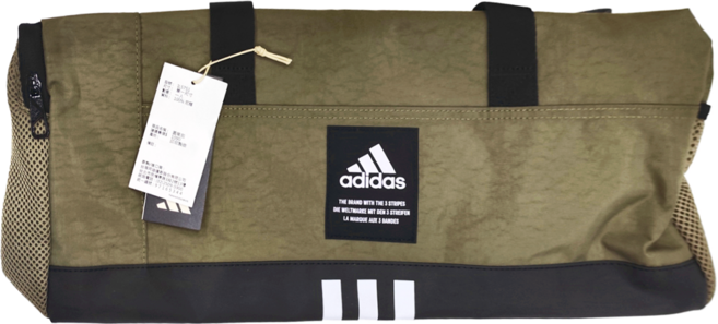 adidas 愛迪達 手提圓筒包, 棕色 + 黑色, 1個