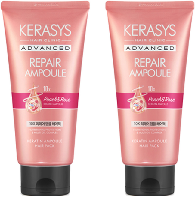 케라시스 어드밴드스 헤어팩 피치앤로즈, 2개, 300ml