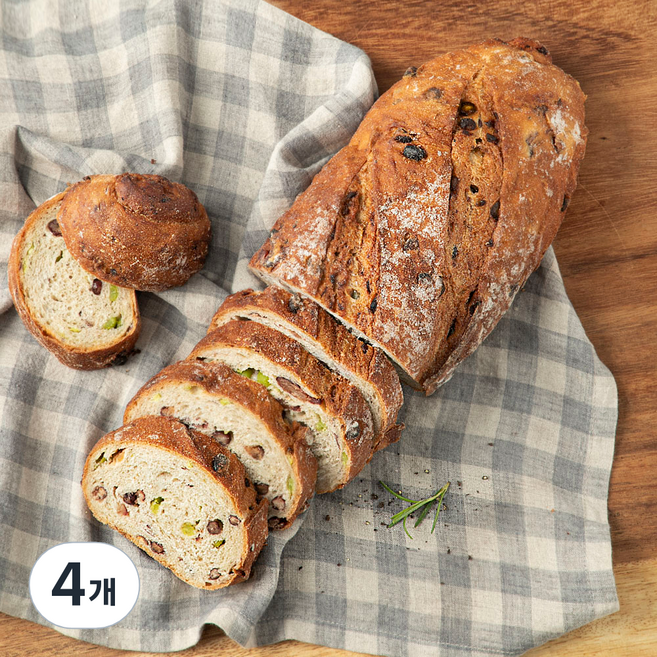 브로드카세 발효종 에브리데이 건강 콩 깜바뉴, 640g, 4개, 1개입