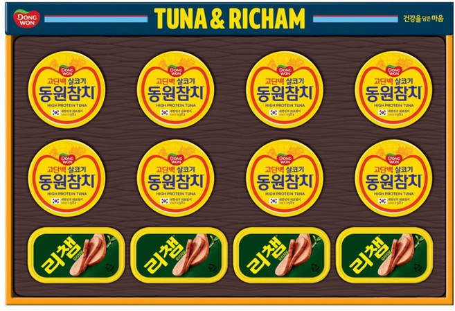 동원 선물세트 캔 혼합 63호 + 부직포백, 1세트