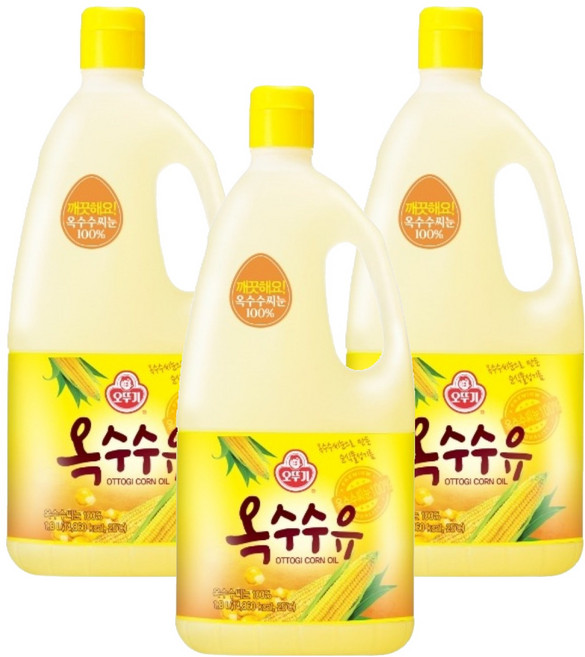 OTOKI 不倒翁 玉米油, 1.8L, 3瓶