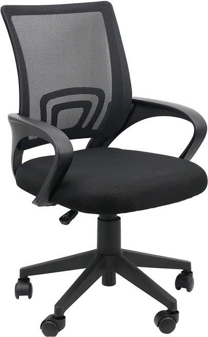 니디스 보호 베이직 메쉬 사계절용 학생 컴퓨터 사무용 의자 OC-03, 블랙