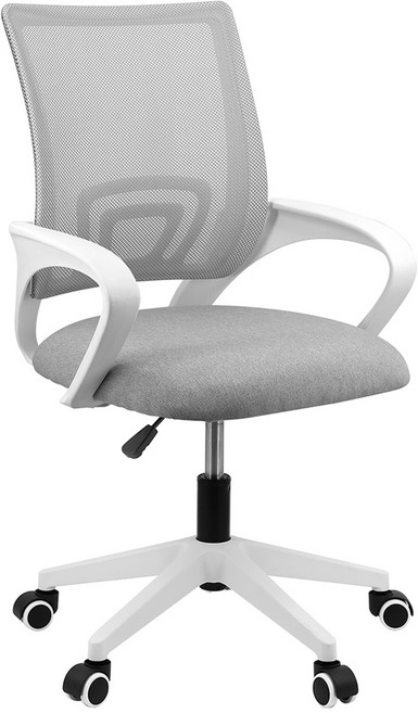 니디스 허리보호 베이직 사계절 사무용 의자 OC-03, 화이트그레이