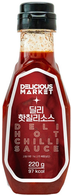 딜리셔스마켓 딜리 핫칠리 소스, 220g, 1개