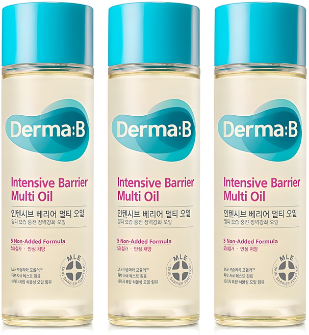 Derma B 屏障舒緩護膚油 麝香, 135ml, 3瓶