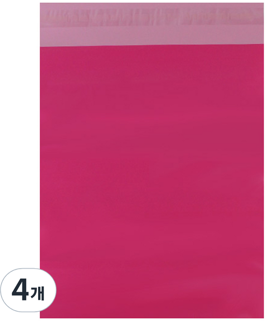 아이엔피 LDPE 택배봉투 핫핑크 25p, 4개