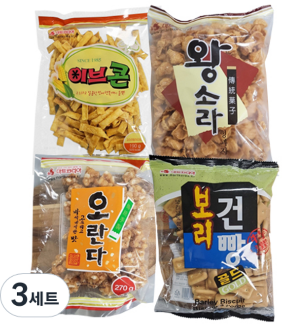 리소하우스 옛날과자 4종 세트, 3세트