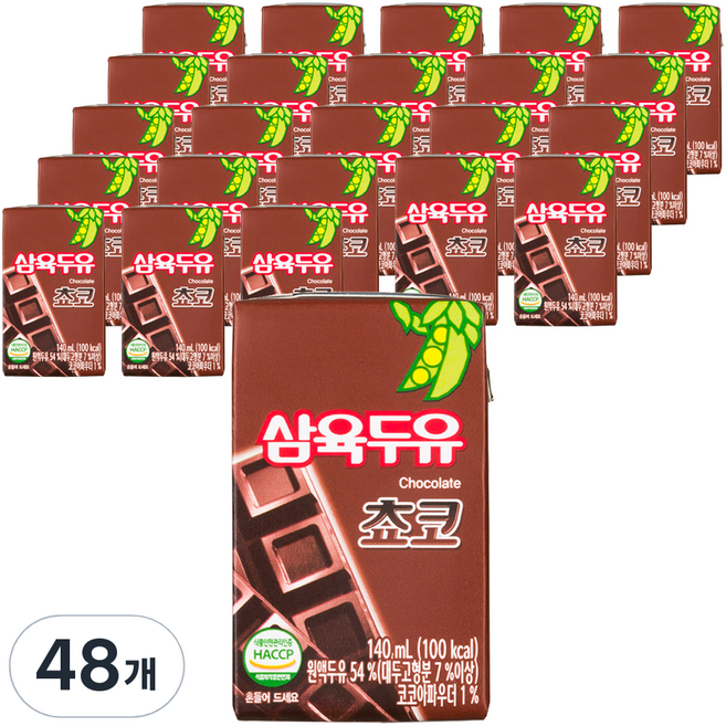 삼육두유 초코맛, 140ml, 48개