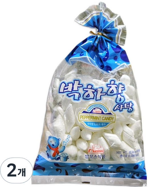 맘모스제과 박하향 사탕, 350g, 2개