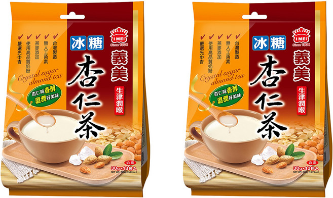 義美 冰糖杏仁茶, 390g, 2袋
