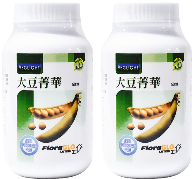VEGLIGHT 素天堂 大豆菁華膠囊, 60顆, 2瓶
