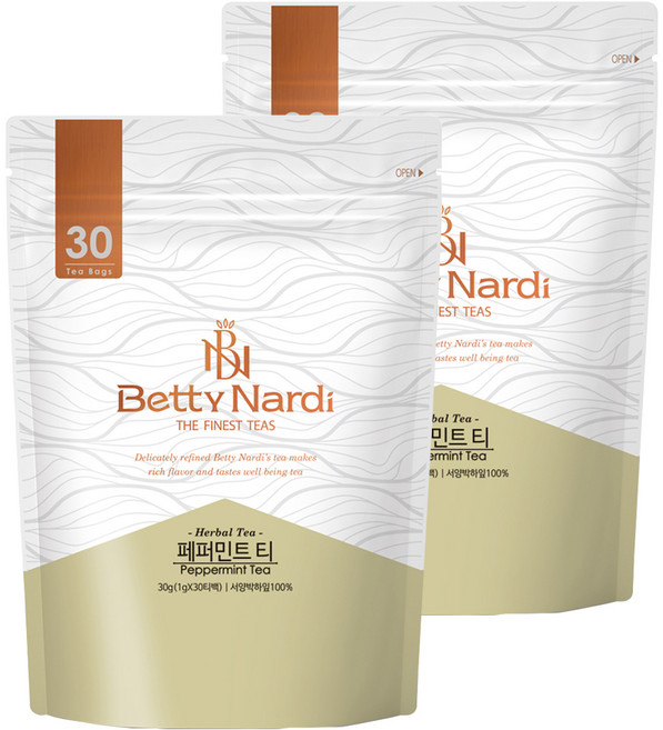 베티나르디 페퍼민트 티, 1g, 30개입, 2개