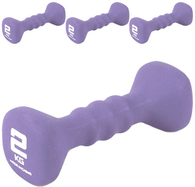 아이워너 네오프렌 사각 아령, 2kg, 4개