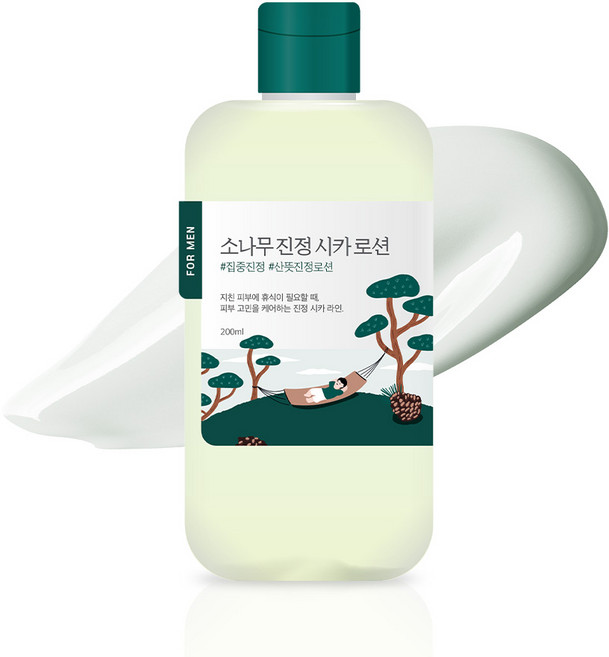 라운드랩 포 맨 소나무 진정 시카 로션, 200ml, 1개