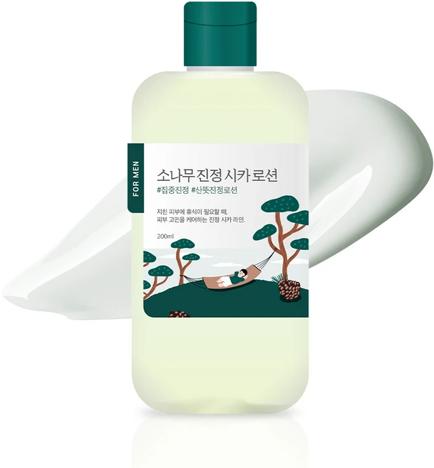라운드랩 포 맨 소나무 진정 시카 로션, 200ml, 1개 - 쿠팡