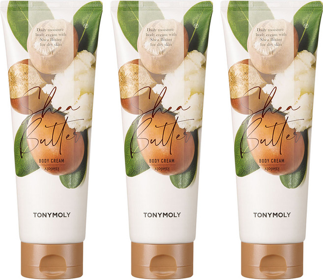 토니모리 시어버터 촉촉 바디크림 바닐라향, 3개, 250ml