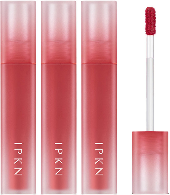 입큰 퍼스널 무드 워터 핏 쉬어 립틴트, 01 쉬폰 애프리콧, 4.5g, 3개