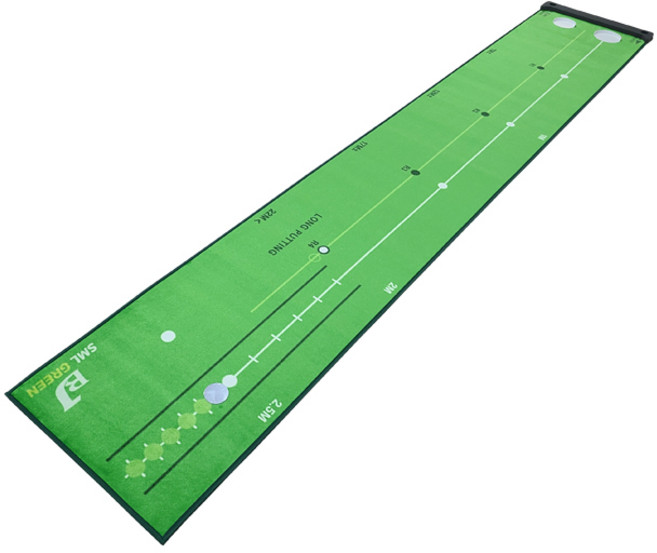 BJ Two Green Hole 室內推桿墊 推桿練習器 3m 4m 5m 6m TGH-503, 單一顏色, 1個