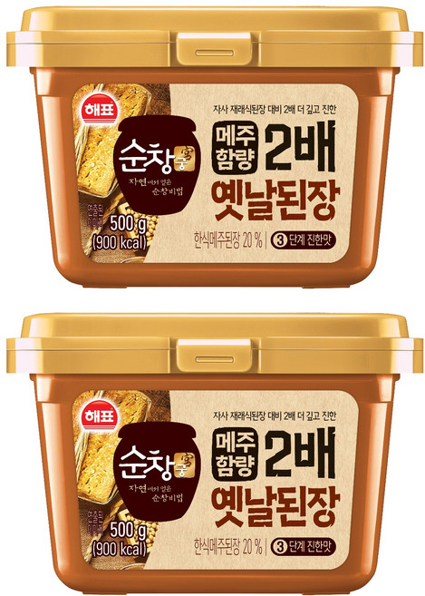 순창궁 옛날된장, 500g, 2개