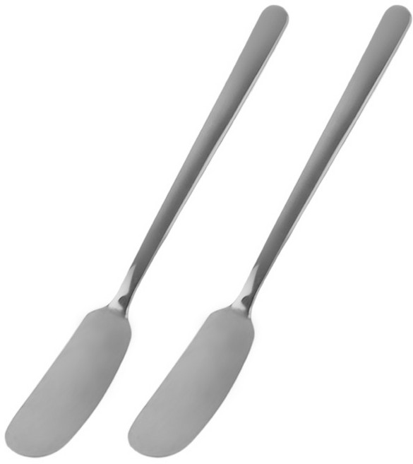 키친유 스텐 버터나이프, 실버, 2개