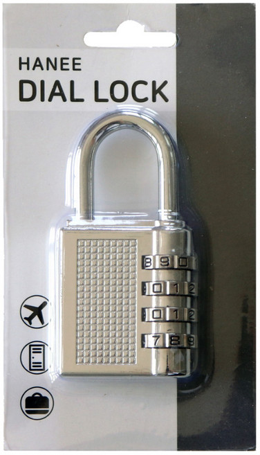 하늬통상 4단 번호열쇠 대형 비밀번호자물쇠 실버, 1개