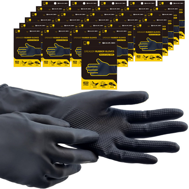 그레이거 다목적 라텍스 고무장갑 L, 60개