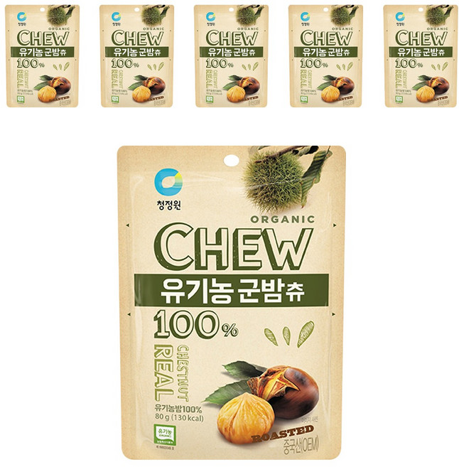 清淨園 即食烤栗子, 80g, 6包