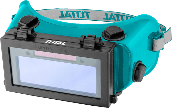 TOTAL 道達爾 自動變光焊接護目眼鏡, 綠色 + 黑色, 1個