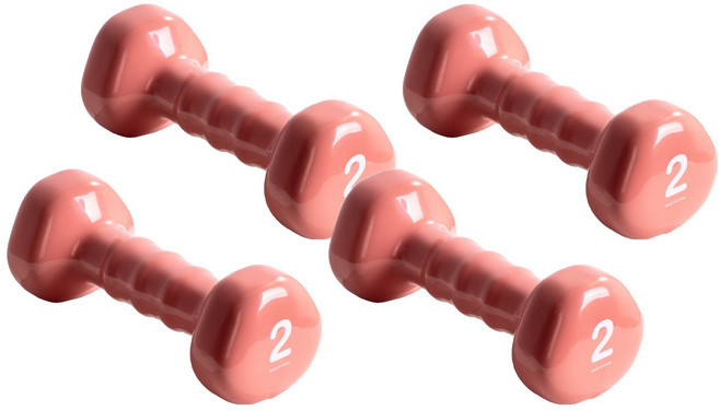 아이워너 PVC 삼각 아령, 2kg, 4개