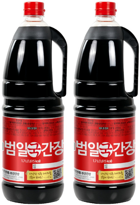 범일 국간장, 1.7L, 2개