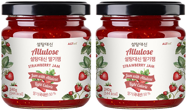 설탕대신 딸기잼, 240g, 2개