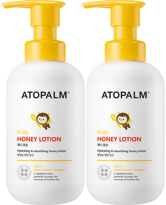 아토팜 키즈 허니 로션, 300ml, 2개