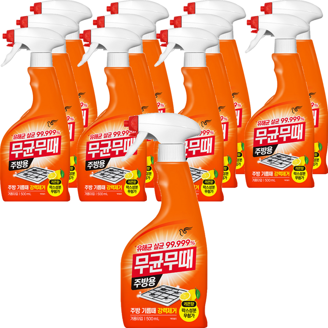 무균무때 주방용 세정제, 500ml, 12개