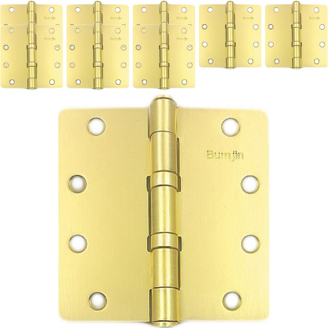 방문용 4인치 5너클 경첩 골드 4040, 9개