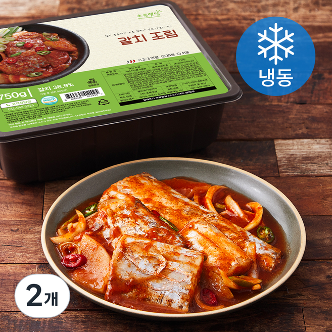 초록햇살 갈치조림 (냉동), 750g, 2개
