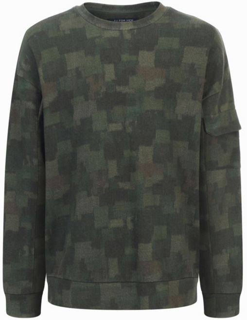 티아이포맨 남성용 카모플라쥬 스웨트셔츠 M206MTS102M