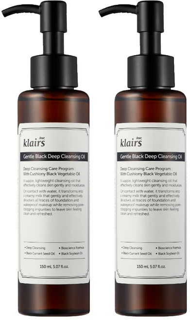 클레어스 젠틀 블랙 딥 클렌징 오일, 150ml, 2개 - 쿠팡