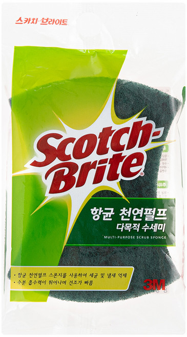 스카치브라이트 항균 천연펄프 다목적 수세미, 1개입, 1개
