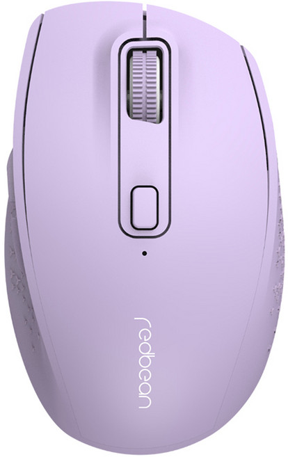 레드빈 리유저블 멀티페어링 무소음 블루투스 마우스, A49R, 블루베리스무디