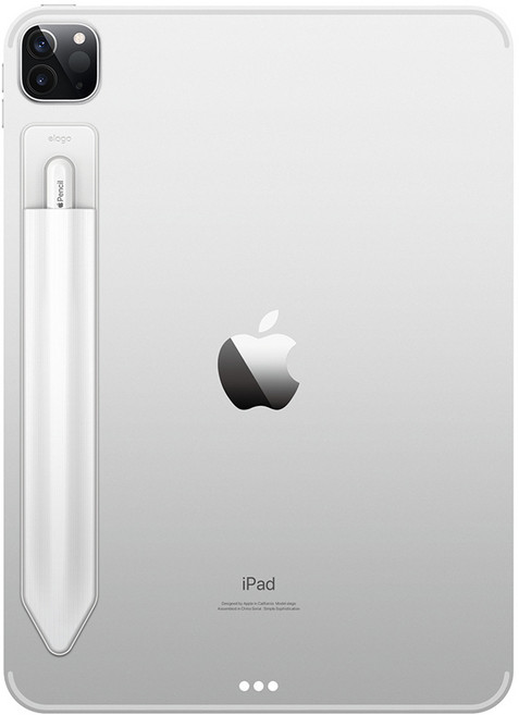 엘라고 애플펜슬 홀더 아이패드 부착형 수납 케이스, 화이트, 1개