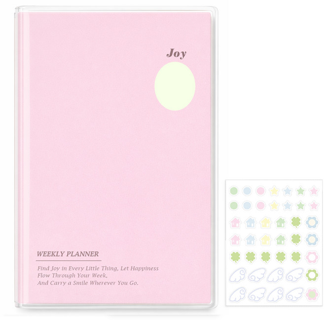 탐사 위클리 만년형 플래너, 핑크, 1개