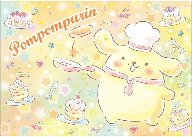 HUNDRED PICTURES 百耘圖 Pompompurin 閃亮系列 拼圖 HP0300S-272, 300片, 蜜糖鬆餅, 1盒