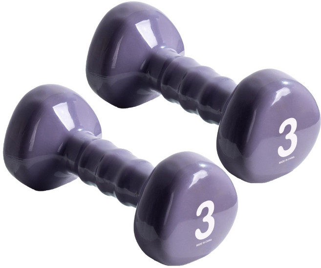 아이워너 삼각 PVC 아령, 3kg, 2개