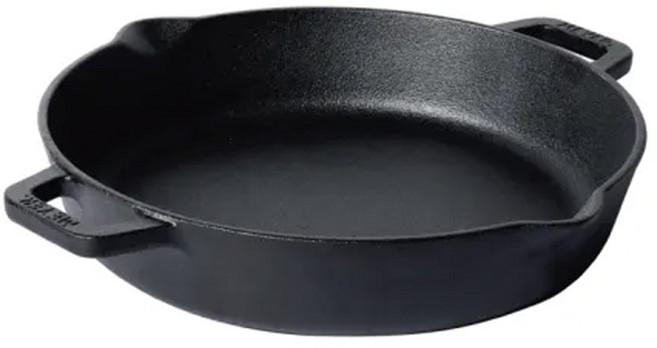 MEYER 美亞 烤箱/電磁爐適用 鑄鐵雙耳平底鍋, 26cm, 1個