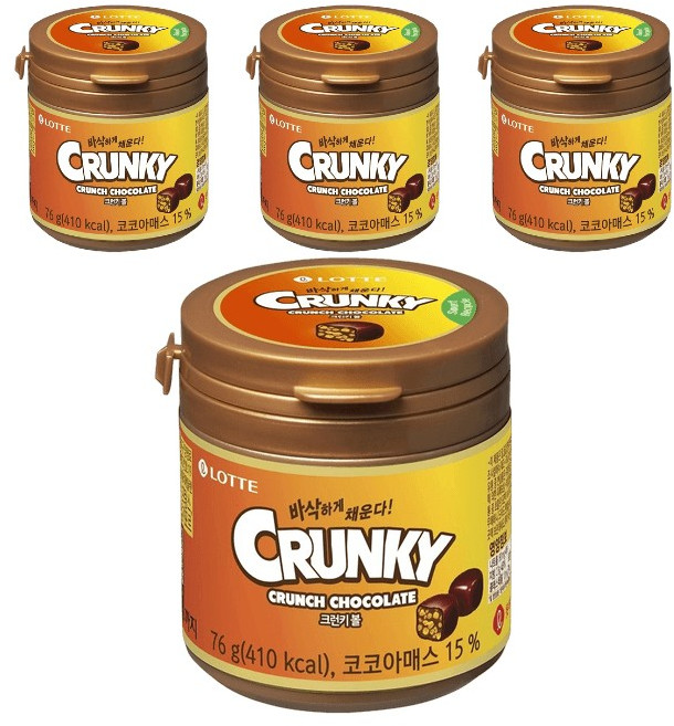 롯데웰푸드 크런키볼, 76g, 4개